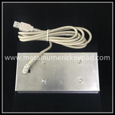 China Vandal Resistant Stainless Steel Keypad 21 Key 3x7 Matrix Metal Numeric Keypad for sale