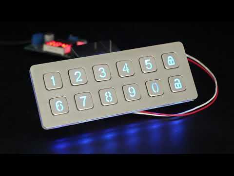 Digital Illuminated LED Stainless Steel Keypad 304 Grade USB