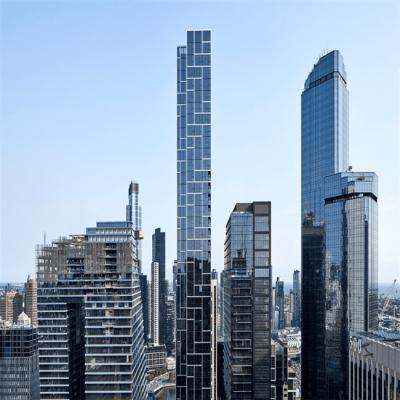 China Paredes de cortina de cristal de las altas de la subida del edificio del diseño estructuras impermeables de aluminio de cristal del marco en venta