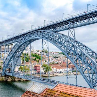 China Soldadura prefabricada lista para instalar de puentes de arco de acero de servicio pesado en venta