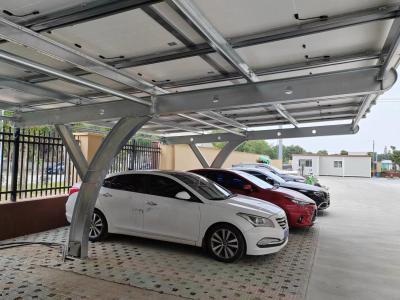China Steel Structure Solar Power Panel Car Photovoltaic Shed Green Engergy Flexible for sale