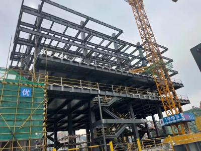中国 High Rise Prefab Steel Frame Multi Floor Structure Hotel Office Commercial Building 販売のため