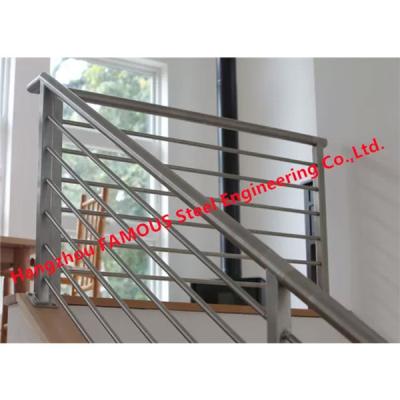 China Smooth 800mm Stainless Steel Stair Handrail Anti Corrosion Round Or Rectangle Top Pipe for sale