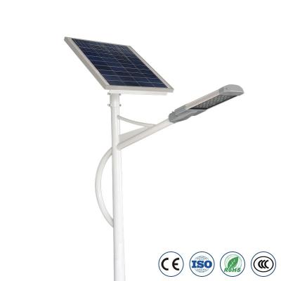 China 20W 60W 90W Outdoor Solar Led Street Light With Pole  Ip65 Integrated All In One for sale
