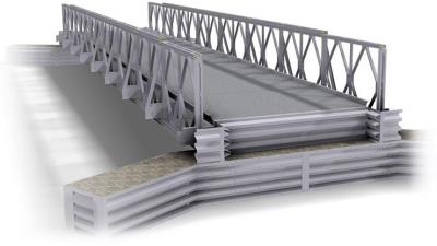 China Peso ligero del diseño del puente del paso de peatones de la calzada de la pasarela del paso superior del Perno-UNO-compartimiento en venta