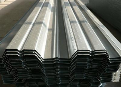 China Folha galvanizada ondulada do Decking do piso de aço para a moldação da laje de cimento à venda