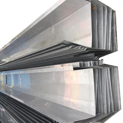 China 304 Plate Marine Stainless Steel Fabrication Process Building Drain Roof Rainfall Gutter for sale