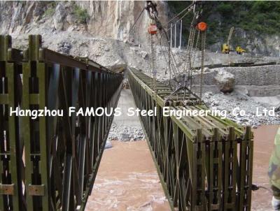 中国 モジュラー ベイリーのトラス橋の構造の既製の構造を通した鋼鉄 販売のため