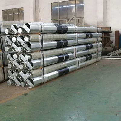 China Octagonal Galvanized Steel Pole 10 Ft 16 Ft 60ft 75ft 10 KV-550 KV Transmission Line Electrical for sale