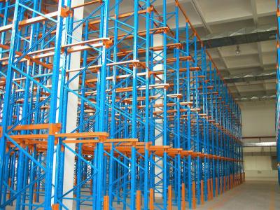 China Steel Q235 Drive In Pallet Racking Custom Industrial Rack Shelving for sale