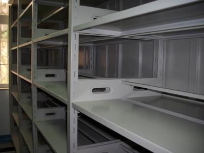 China Compact Steel Moving File Cabinets Shelf System High Density Sliding Shelving Systems for sale