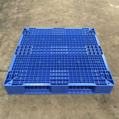 China Heavy Duty Blue Reusable Plastic Pallets Deck , Lightweight Plastic Pallets Huge Loading for sale