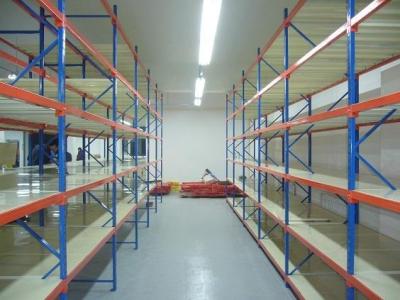 China Long Span Pallet Industrial Racks And Shelving Middle Duty Assembled Structure for sale