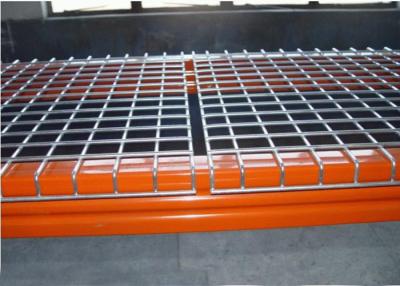 China Customzied Strong Warehouse Pallet Shelving Racks With Welded Galvanized Wire Mesh Decking for sale