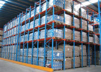 China Double Entrance Drive In Industrial Shelving Units For High Density Pallet Storage for sale