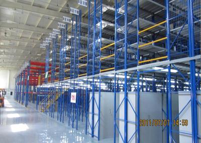 China Pallet Rack Supported Mezzanine , Steel Warehouse Mezzanine Floors For Storage for sale