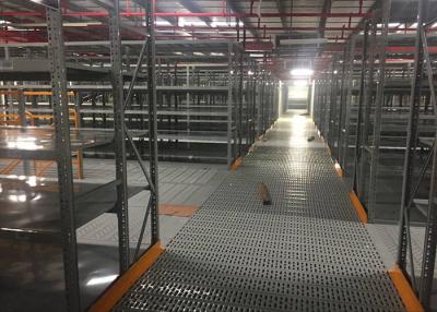 China Gray Rack Supported Mezzanine Steel Shelving Systems for Huge Warehouse for sale