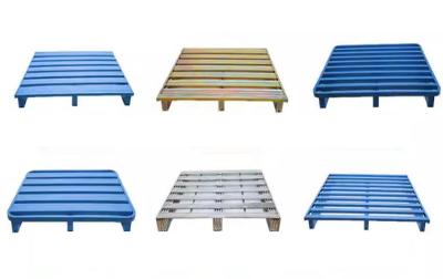 China Customized Heavy Duty Steel Pallet Storage Warehouse Double Faced Metal Stacking Pallets à venda