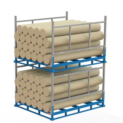China Custom Vertical Metal Stack Racks , Warehouse Stackable Steel Storage Racks for sale