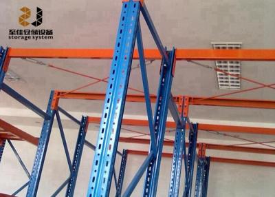 China Assemble Or Welded Powder Coating Drive Through Pallet Racking for sale