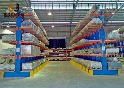 China Aço carbono Q235 revestimento em pó Cantilever Pallet Racking, colorido personalizado Rack de armazenamento de madeira à venda
