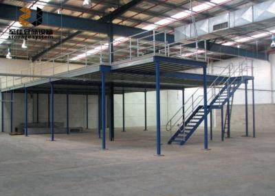 China Steel Q235 / 245 Industrial Mezzanine Floors Epoxy Powder Coated for sale