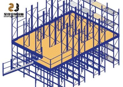 China Stable Commercial Mezzanine Floors , Storage Mezzanine Platforms For Workshop for sale
