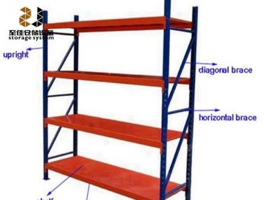 China Multi-Level Warehouse Pallet Racking / Industrial Steel Shelving for sale