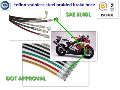 China dot approved OE stainless steel wire braided brake line for sale