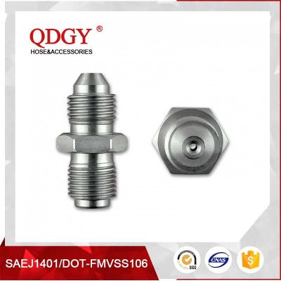 China BLEED NIPPLE FITTING MALE TO MALE RESTRICTOR ADAPTER 7/16 X 20 UNF (-4 JIC) TO 7/16 X 24 GARRETT GT  SERIES TURBO for sale
