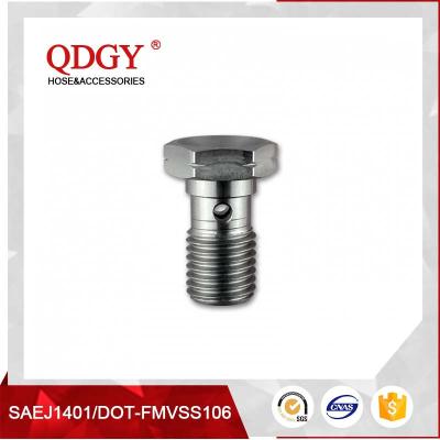 China STAINLESS STEEL MATERIAL BRAKE HOSE FITTINGS SINGLE BANJO BOLT M10 X 1.25 for sale