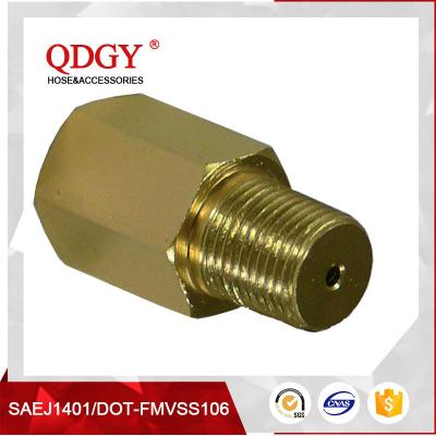 China Anodized Aluminum Gold Turbo Oil Feed Restrictor Fitting NPT T3 T4 T0 1/8