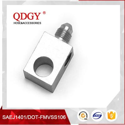 China qdgy steel material with chromed plated coating -3 AND -4 AN  SAE Brake Adapter Fittings TEE 3/8 X 24 I.F.FEMALE for sale