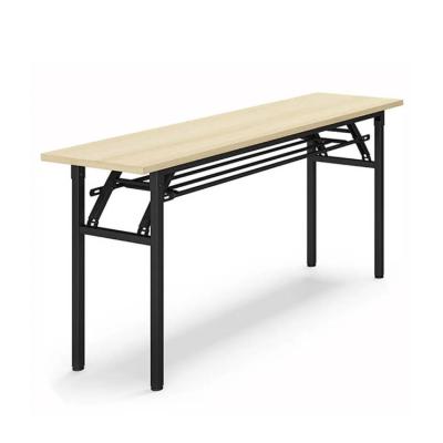 中国 会議室の会議のための長方形の折り畳み式のトレーニング テーブル メラミン 販売のため