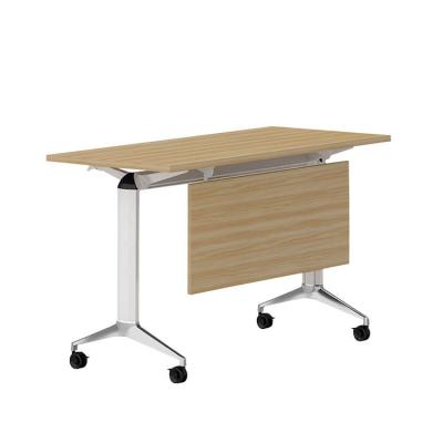 China 55 Inch Training Room Table Stackable Movable Training Table 25mm Thickness for sale