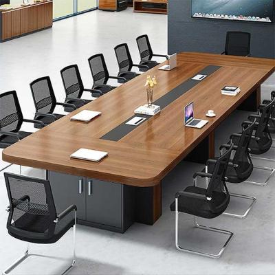 中国 2.4m オフィス会議テーブル長方形の大型会議机 販売のため