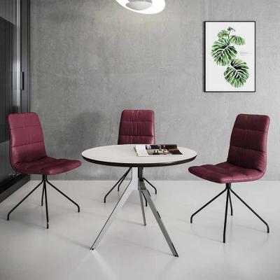 China W600mm Round Conference Table Small Wooden Meeting Desk With Y Shape Leg for sale