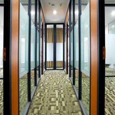 China Full Height Office Partition Walls Interior Thickness 12mm Glass Room Dividers for sale