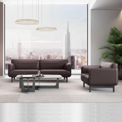 Chine Sofa sectionnel en cuir de meubles de bureau de réception canapé deux places à vendre