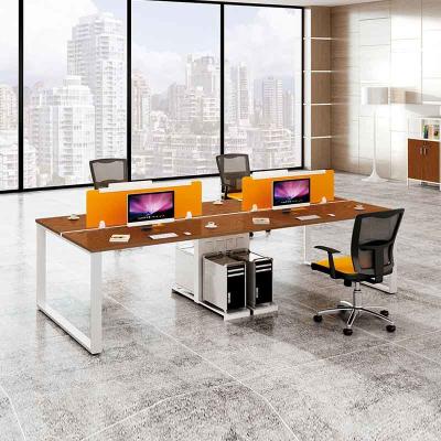 China Modern Modular Cubicle Partitions Table Office Workstation For 4 People for sale