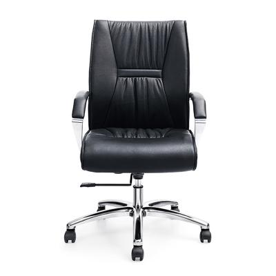 China Wholesale Black Swivel Home Office Leather Executive Ergonomic Office Chairs for sale