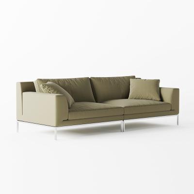 China Sofa aus grünem Leder Bürosofa aus PU-Leder Möbel Modernes Sofa zu verkaufen