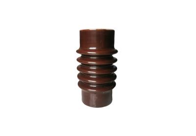 China Brown 10kV High Voltage Ceramic Insulators For Distribution Lines for sale