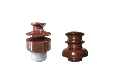 China Brown Color 24kV ANSI 56-2 Pin Type Porcelain Insulator for sale