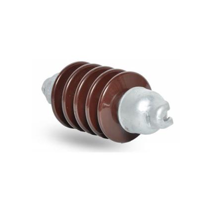China Long Rod Porcelain Brown Suspension Type Insulators for sale