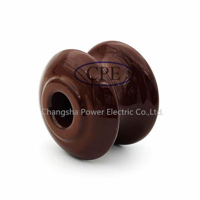 China Porcelain ODM Shackle Type Insulator Creepage Distance ANSI Class Electrical Spool for sale