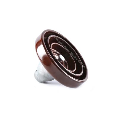 China High Voltage Suspension Type Insulator ANSI Standard Brown Color 90kN for sale