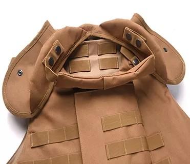China OEM Stab And Bullet Proof Vest Concealed Khaki MOLLE System for sale