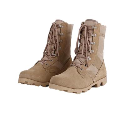 China Suede Leather Combat Tactical Boots Brown Color For Men for sale
