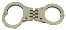 China Self Defense Anti Riot Police Equipment Carbon Steel NIJ Real Police Handcuffs for sale